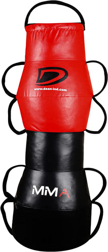 DAAN MMA Grappling Dummy with Handles, MMA Floor Punching Bag , Ground and Pound Training Throwing Striving BJJ MMA Punching Dummy Strong Vinyl Material for Pro Training 120cm UNFILLED - DAANMMAUSA