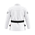White BJJ gi pants in 290 GSM cotton ripstop with reinforced knees