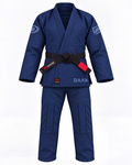 DAAN navy blue Ultralight BJJ gi for men, 300 GSM pearl weave jacket, view 4