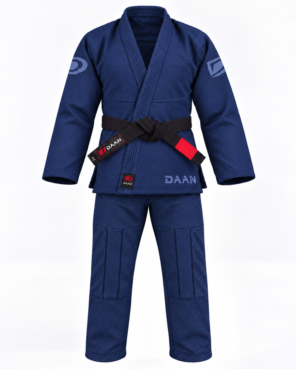 DAAN navy blue Ultralight BJJ gi for men, 300 GSM pearl weave jacket, view 4