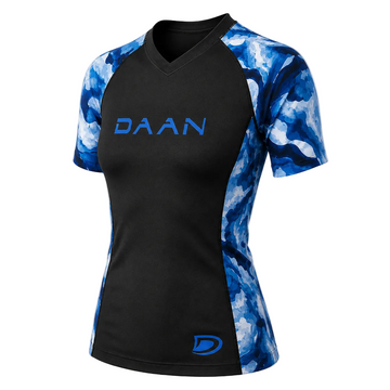 DAAN Glacier Storm Womens Short Sleeve Rash Guard