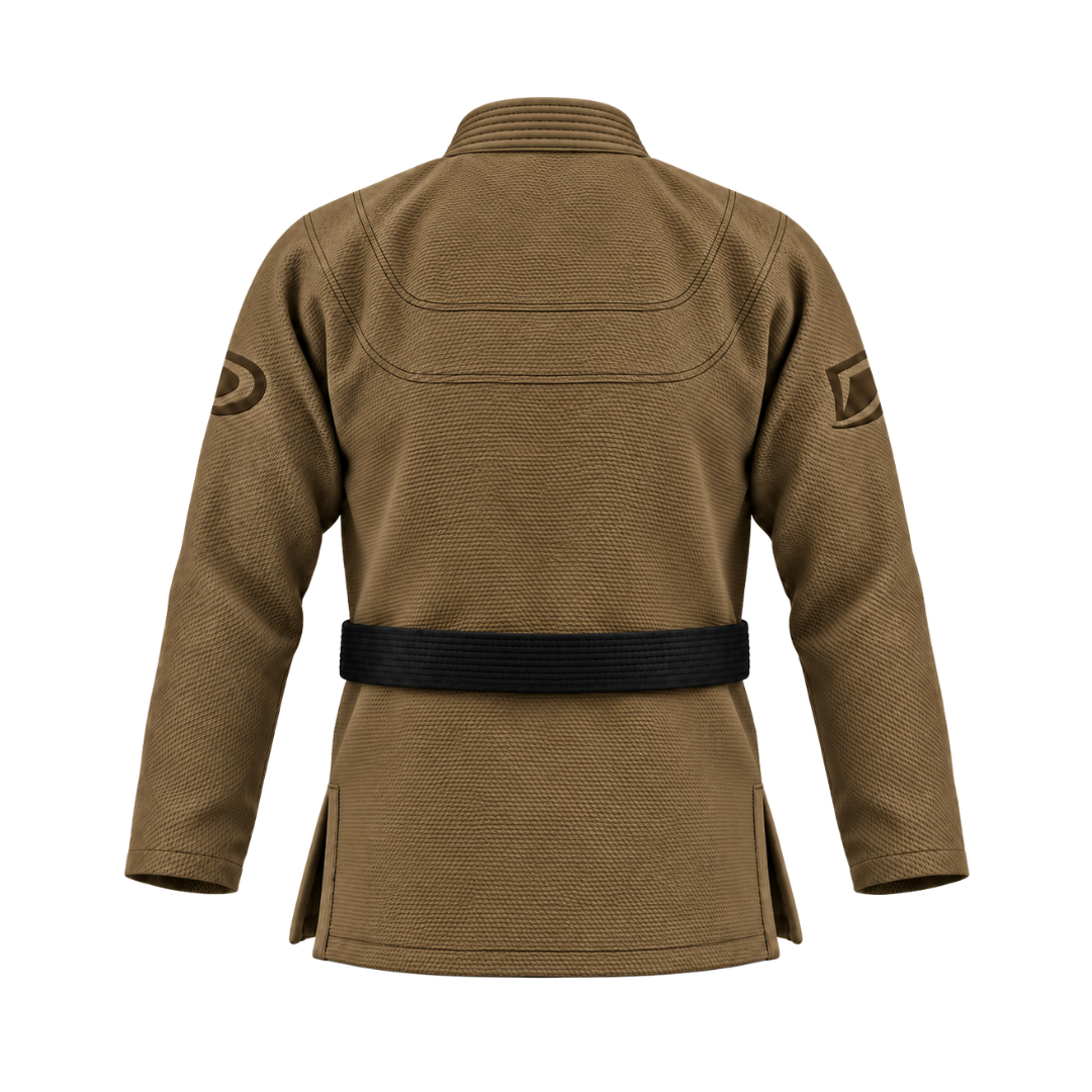 Tan BJJ gi pants in cotton ripstop