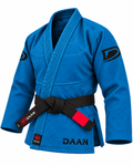 DAAN ocean blue Ultralight BJJ gi for men, 300 GSM pearl weave jacket, view 2