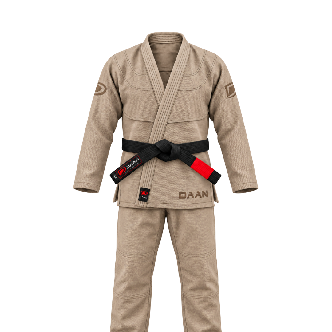 Desert sand jiu jitsu gi, complete jacket and pants set