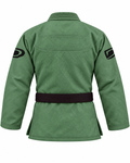 DAAN green Ultralight BJJ gi for men, 300 GSM pearl weave jacket, view 3