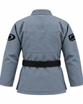 DAAN grey Ultralight BJJ gi for men, 300 GSM pearl weave jacket, view 3