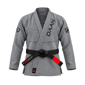 Steel grey DAAN Steel Signature BJJ gi jacket, plain finish
