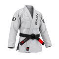 350 GSM pearl weave texture on grey jiu jitsu gi sleeve
