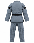 DAAN grey Ultralight BJJ gi for men, 300 GSM pearl weave jacket, view 6