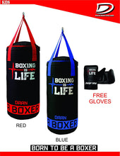 Load image into Gallery viewer, DAAN MMA Kids Boxing Punching Bag Set with Free Boxing Gloves Training Muay Fitness Workout Kickboxing Thai Taekwondo Exercise Fitness 50cm UNFILLED - DAANMMAUSA
