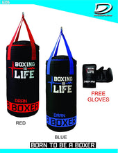 Load image into Gallery viewer, DAAN MMA Kids Boxing Punching Bag Set with Free Boxing Gloves Training Muay Fitness Workout Kickboxing Thai Taekwondo Exercise Fitness 50cm UNFILLED - DAANMMAUSA
