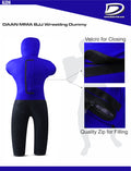 Daan Mma Grappling Dummy for Kids BJJ Wrestling Dummy Punching Bag MMA Brazilian Jiu Jitsu Children Judo Youth Throwing Boxing Dummy Dummies UNFILLED - DAANMMAUSA