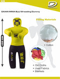 Daan Mma Grappling Dummy for Kids BJJ Wrestling Dummy Punching Bag MMA Brazilian Jiu Jitsu Children Judo Youth Throwing Boxing Dummy Dummies UNFILLED - DAANMMAUSA