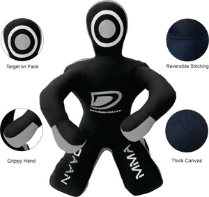 Daan Mma Grappling Dummy Judo Punching Bag Dummy BJJ Sitting Position Brazilian JIU Jitsu Submission Self Defense Wrestling Canvas Dummy UNFILLED - DAANMMAUSA