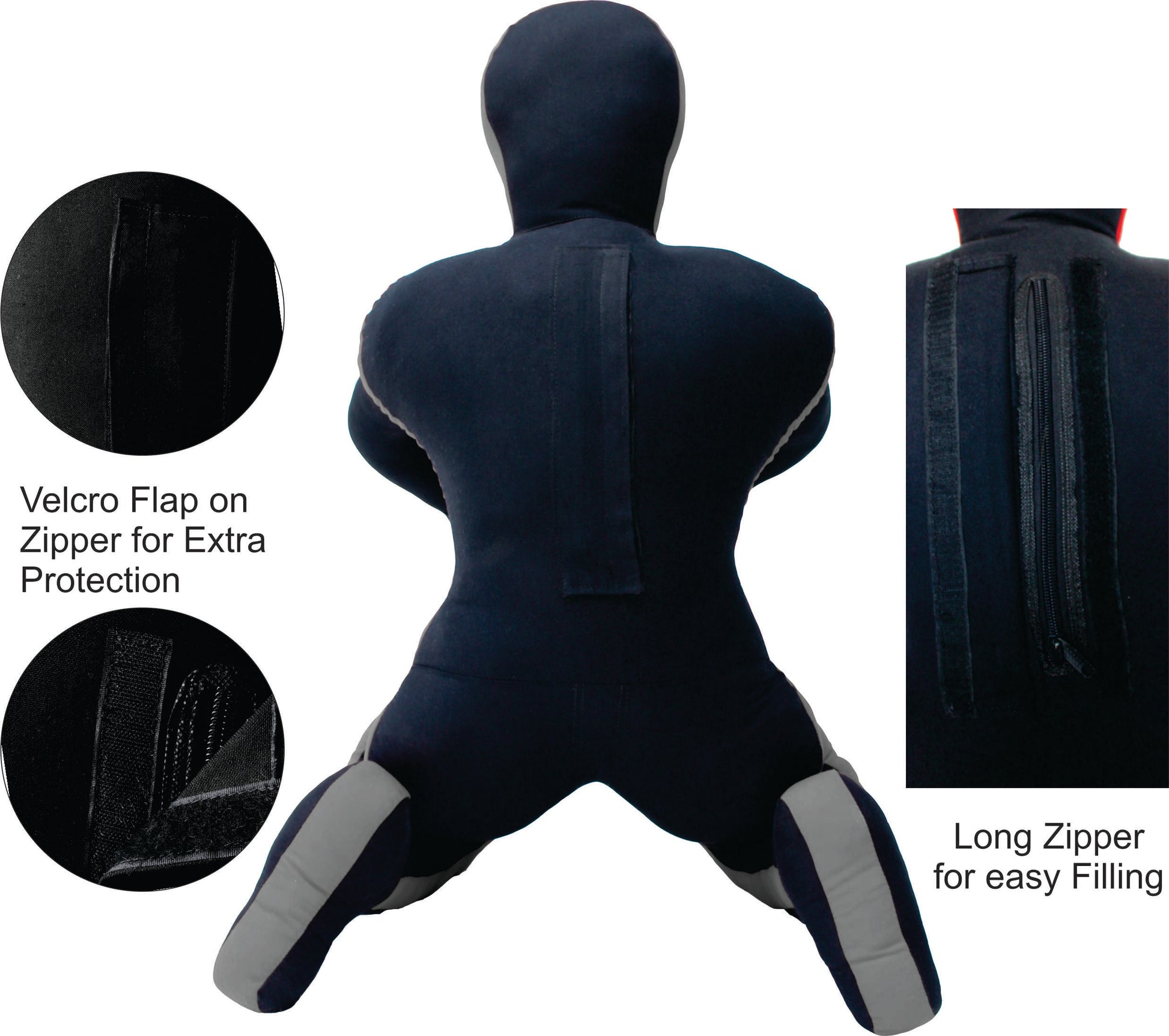 Daan Mma Grappling Dummy Judo Punching Bag Dummy BJJ Sitting Position Brazilian JIU Jitsu Submission Self Defense Wrestling Canvas Dummy UNFILLED - DAANMMAUSA