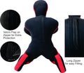 Daan Mma Grappling Dummy Judo Punching Bag Dummy BJJ Sitting Position Brazilian JIU Jitsu Submission Self Defense Wrestling Canvas Dummy UNFILLED - DAANMMAUSA