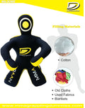 Daan Mma Grappling Dummy Judo Punching Bag Dummy BJJ Sitting Position Brazilian JIU Jitsu Submission Self Defense Wrestling Canvas Dummy UNFILLED - DAANMMAUSA